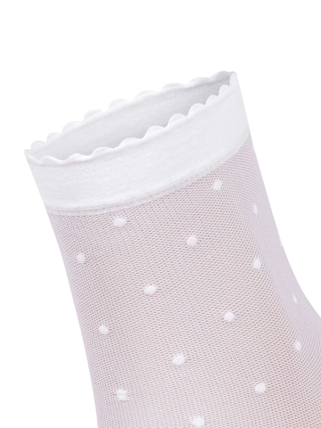 FALKE Socken 'Dot'‌ in Weiß
