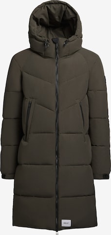 khujo Mantel 'Wattan' in Grün: Vorderseite