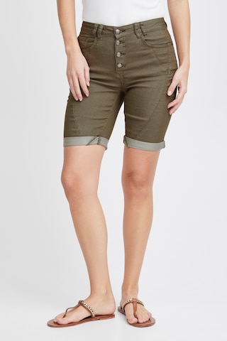PULZ Jeans - regular Pantalón 'Rosita' en verde