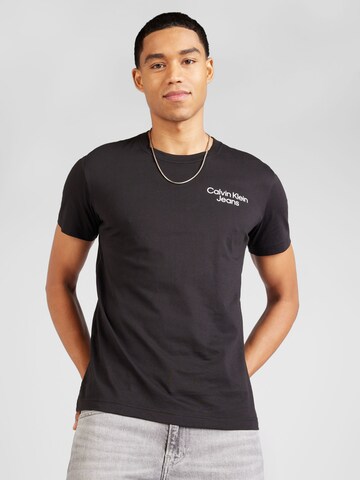 Calvin Klein Jeans Shirt 'Eclipse' in Zwart: voorkant