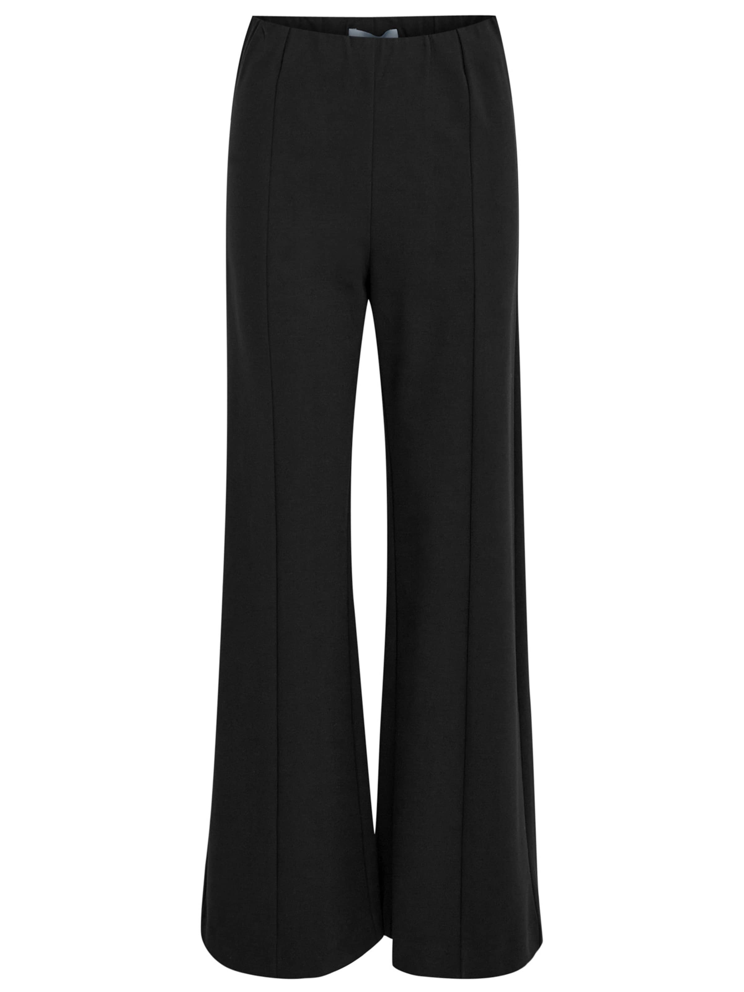 minus Regular Trachten-housut ' MSMarcia Wide Leg Pant ' värissä musta: etupuoli