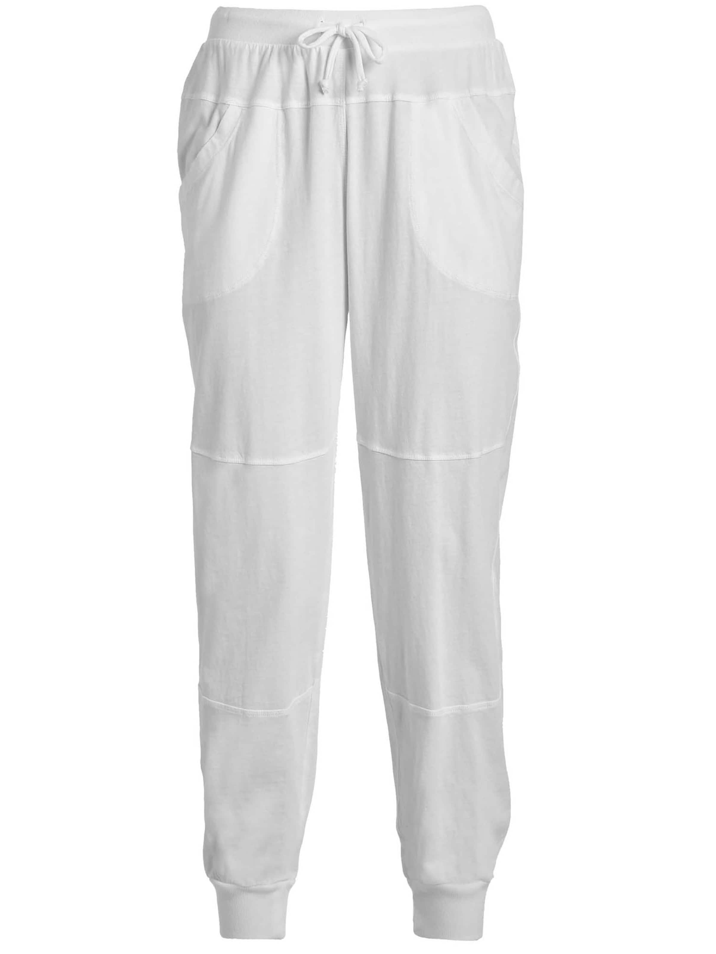 Effilé Pantalon de sport DEHA en blanc : devant