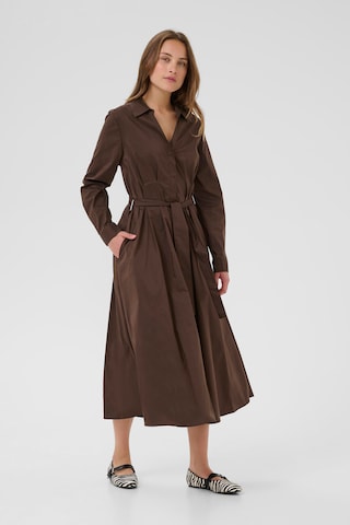 CULTURE Shirt dress 'Elna' in Brown