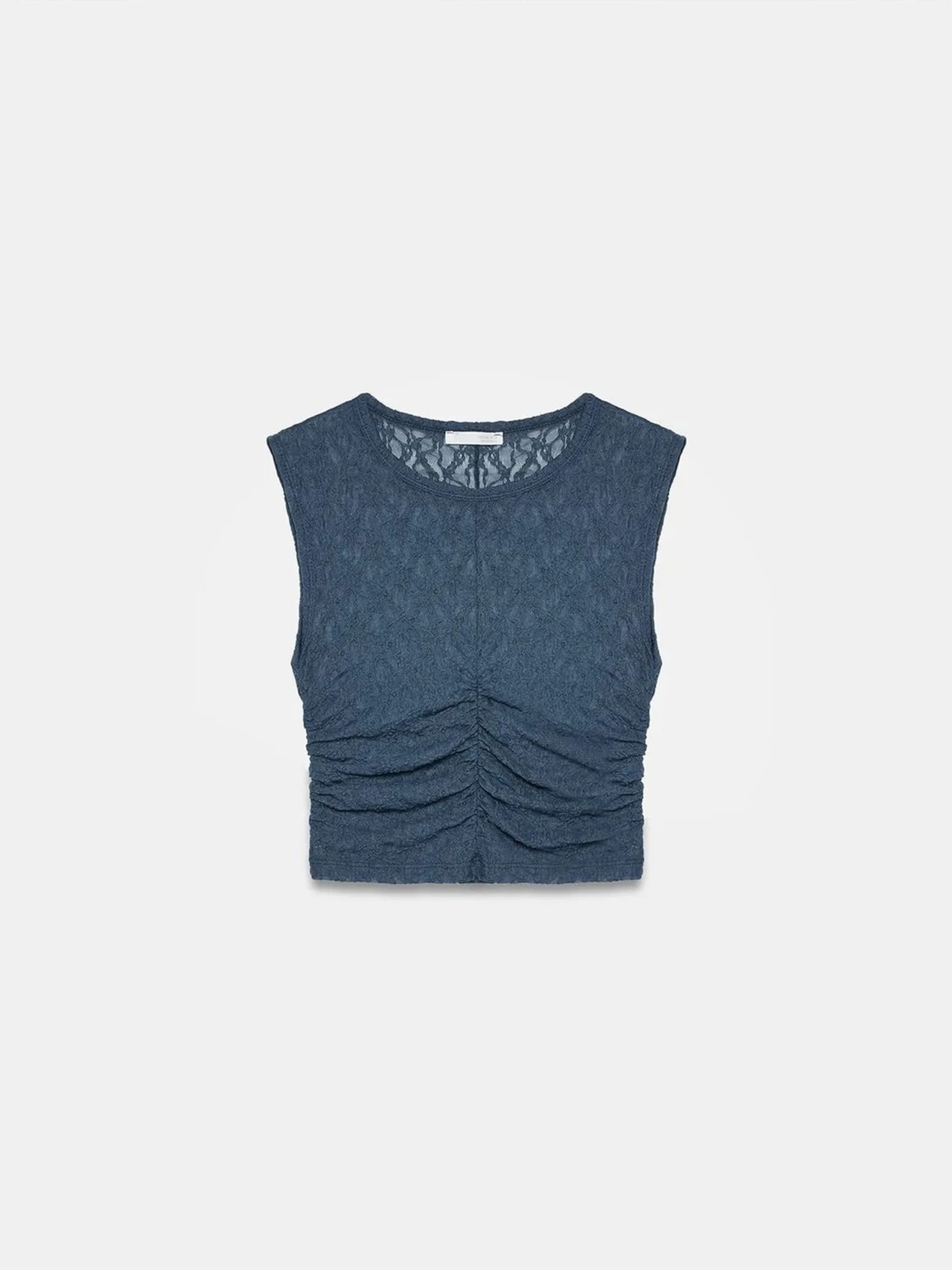 Dilvin Top in Blau: Vorderseite