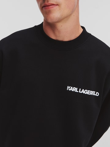 Felpa 'Ikonik Outline' di Karl Lagerfeld in nero