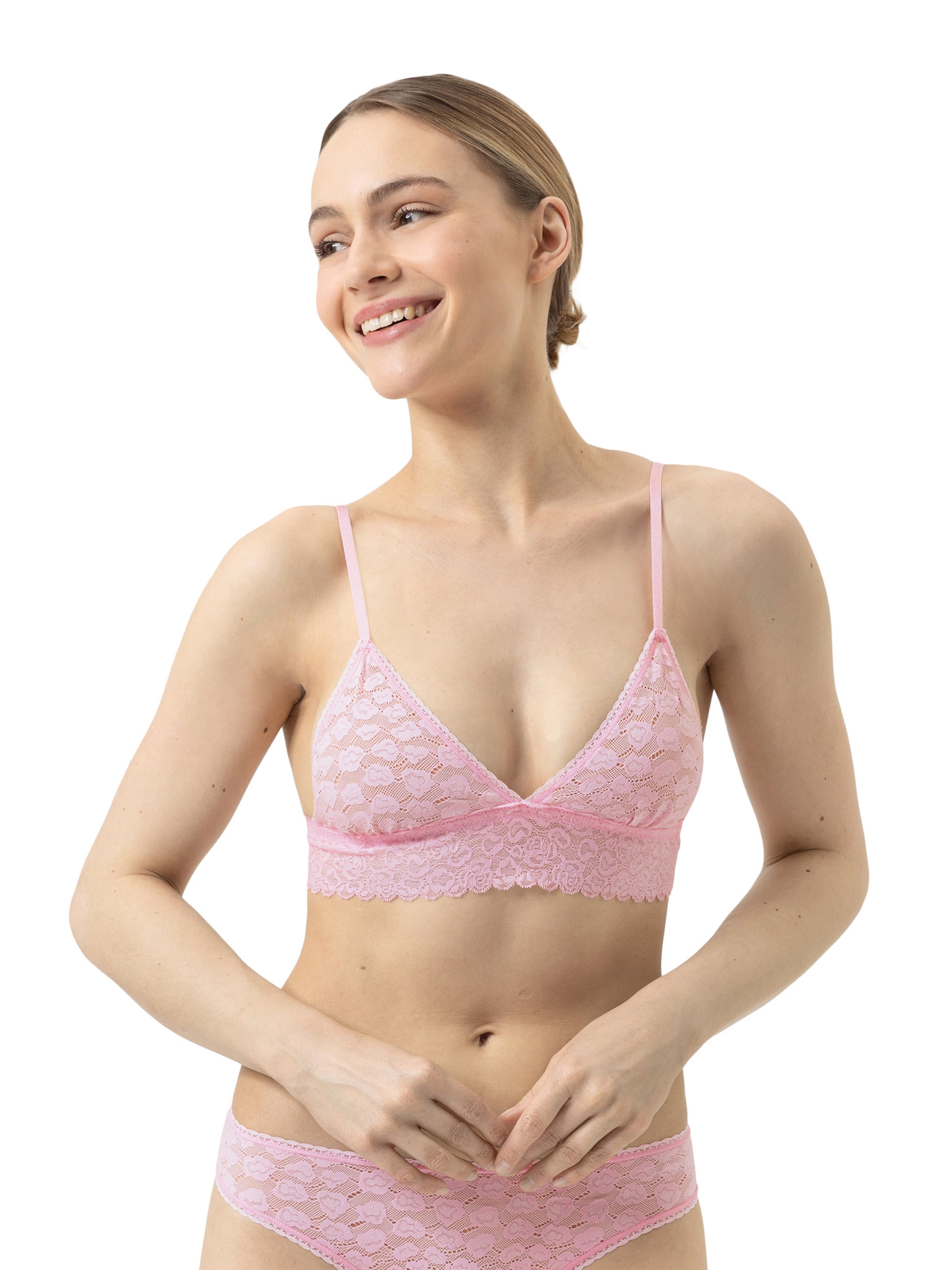Triangle Soutien-gorge 'Savage Lace' Mey en rose : devant