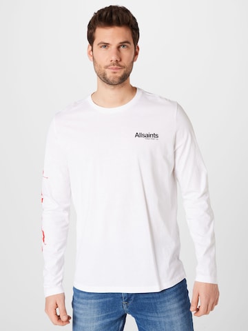 AllSaints Тениска в бяло: отпред