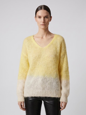 americandreams Oversized sweater 'Milana 2-Colored' in Yellow: front