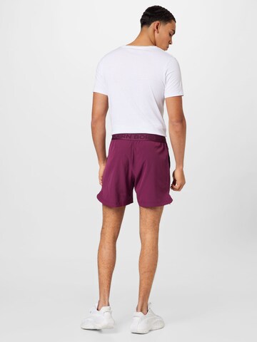 BJÖRN BORG Regular Workout Pants in Purple