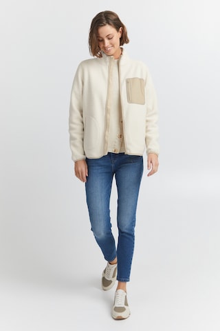 Fransa Fleece Jacket 'MILA' in Beige