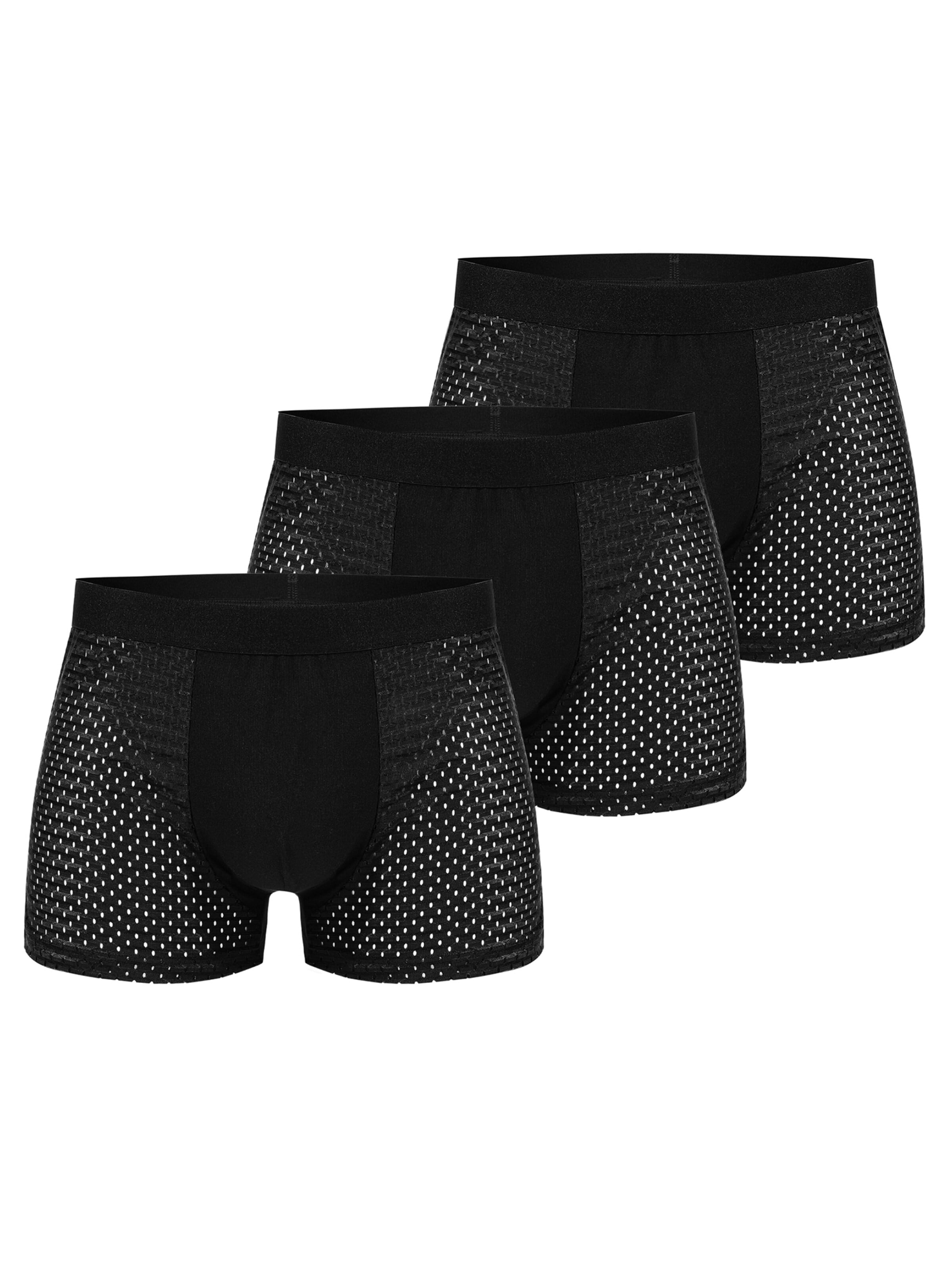 ALLTHEMEN Boxer shorts 'Freiraum' in Black: front