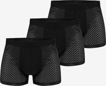 ALLTHEMEN Boxer shorts 'Freiraum' in Black: front