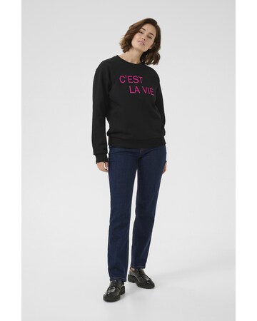 Kaffe Sweatshirt 'Anne' in Schwarz