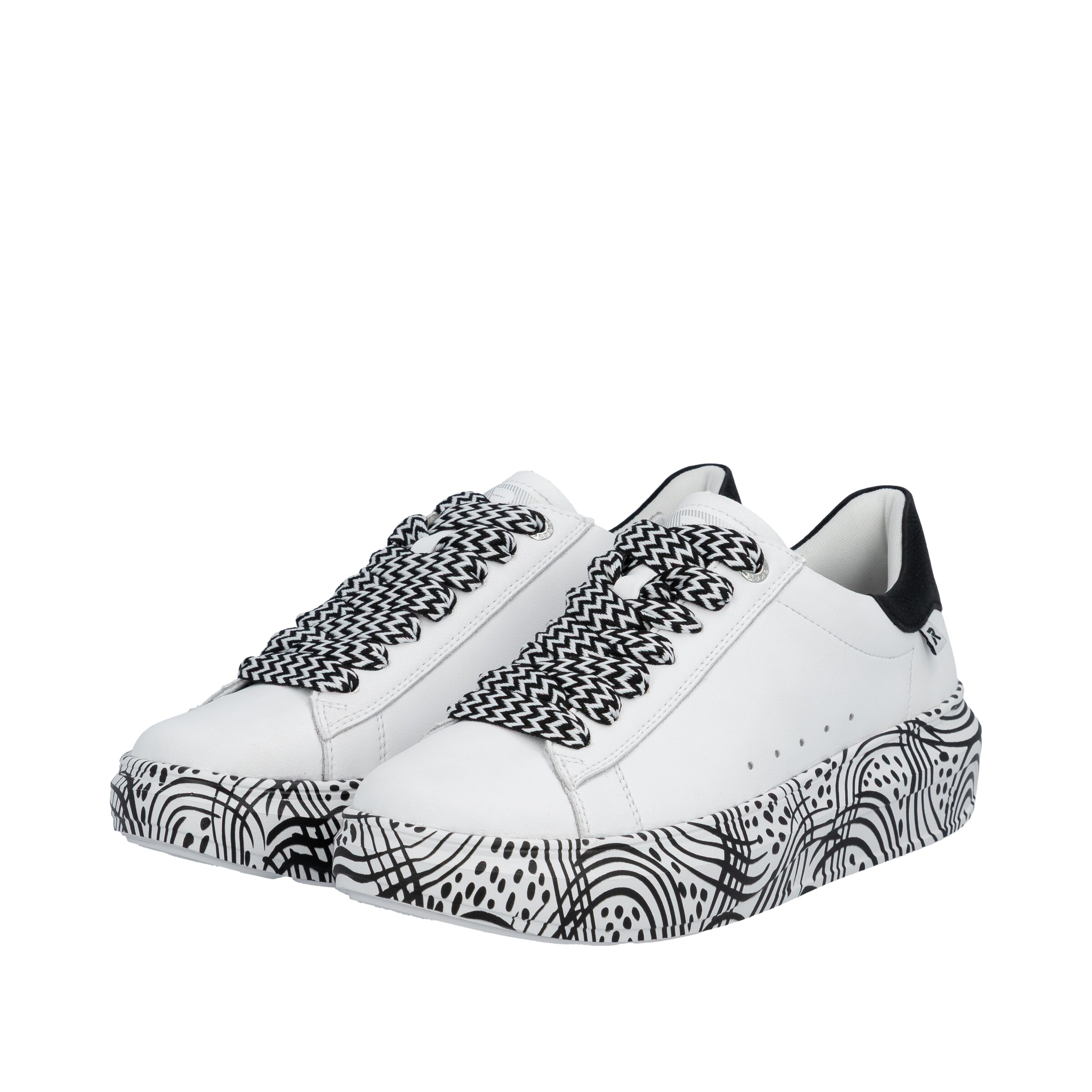 Baskets basses 'W1201' Rieker Sport en blanc