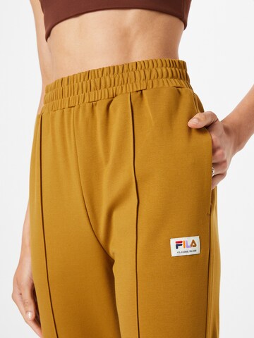 FILA - Slimfit Calças de desporto em castanho