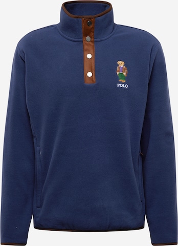 Sweat-shirt Polo Ralph Lauren en bleu : devant