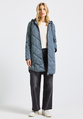 STREET ONE Between-Seasons Coat in Blue: front