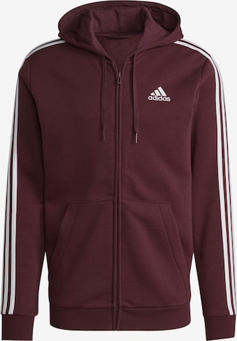 ADIDAS SPORTSWEAR Sportsweatjacke 'Essentials' in Rot: predná strana