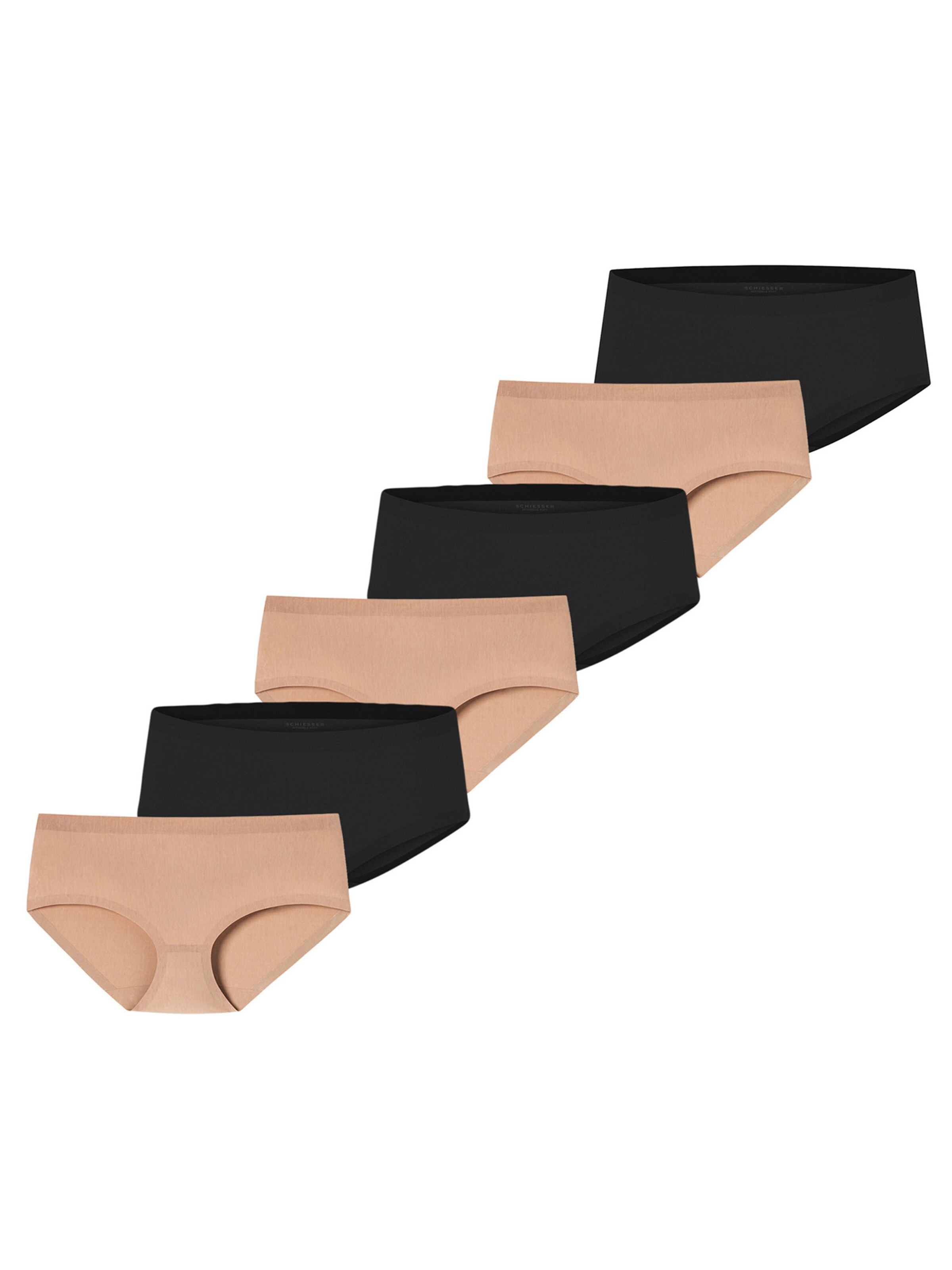 SCHIESSER Broekje ' Invisible Cotton ' in XS in de kleur Nude / Zwart, Productweergave