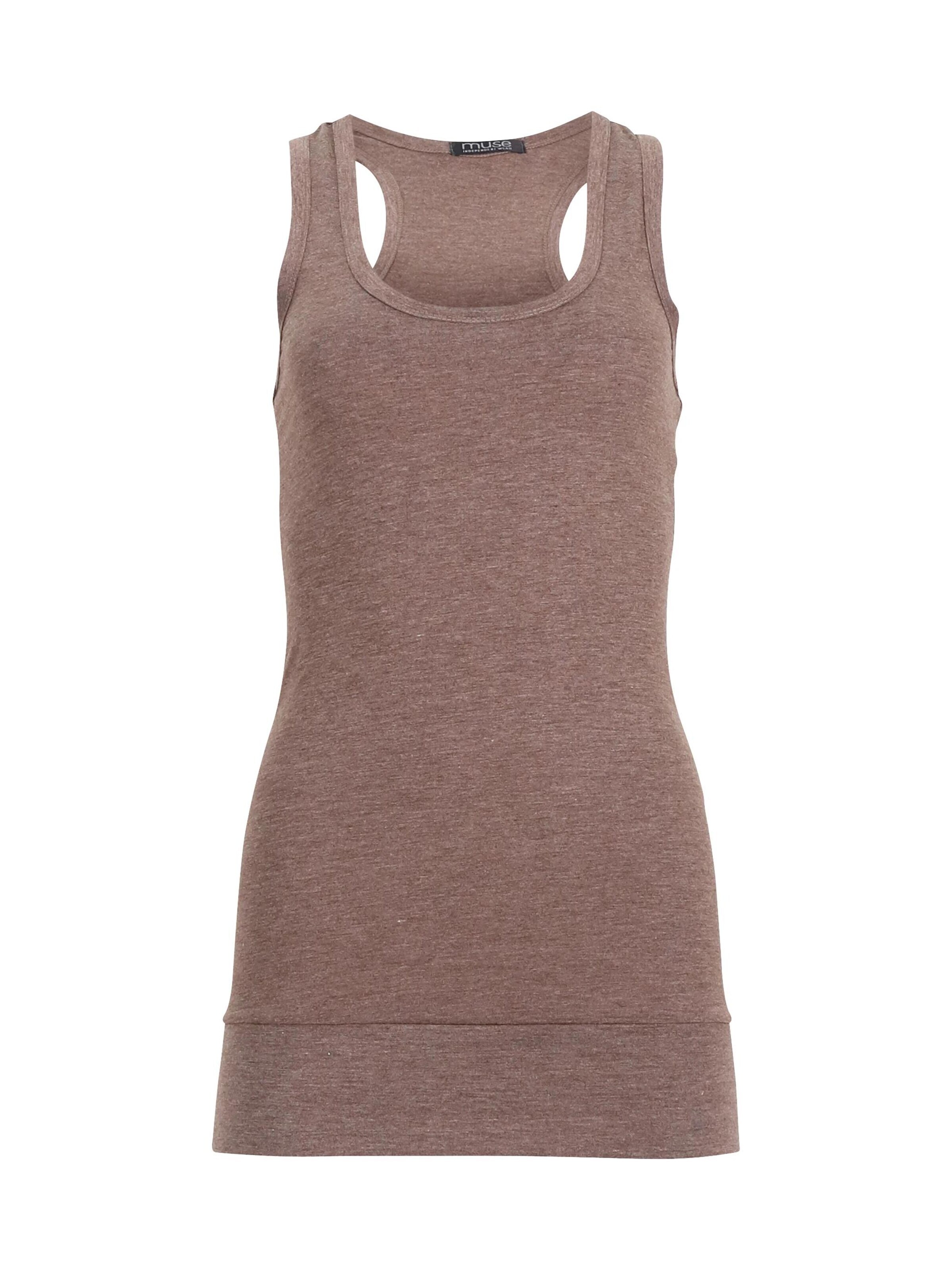 Easy Young Fashion Top in Brown: front