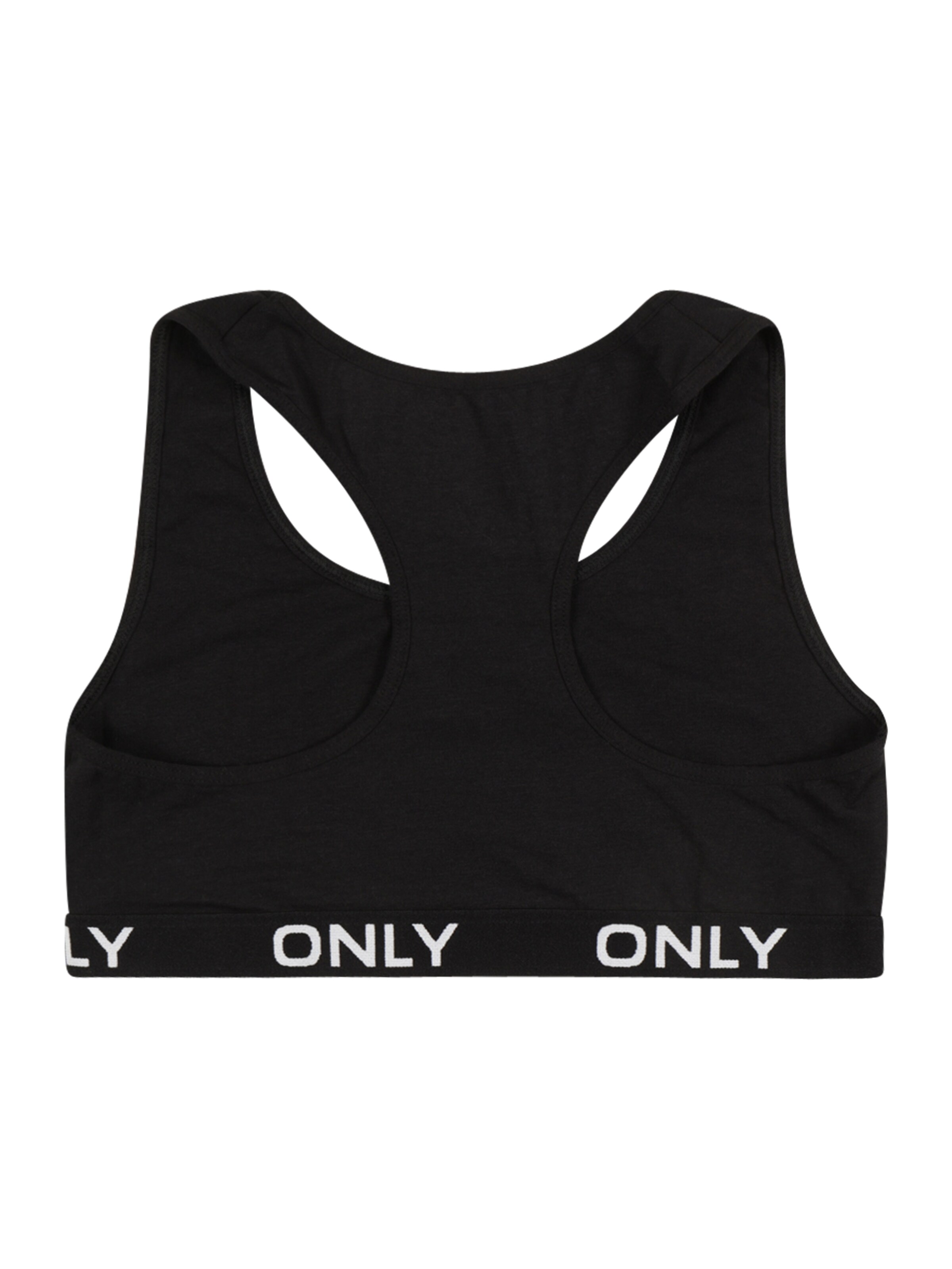 ONLY GIRLS Bustier Modrček 'Liga' | črna barva