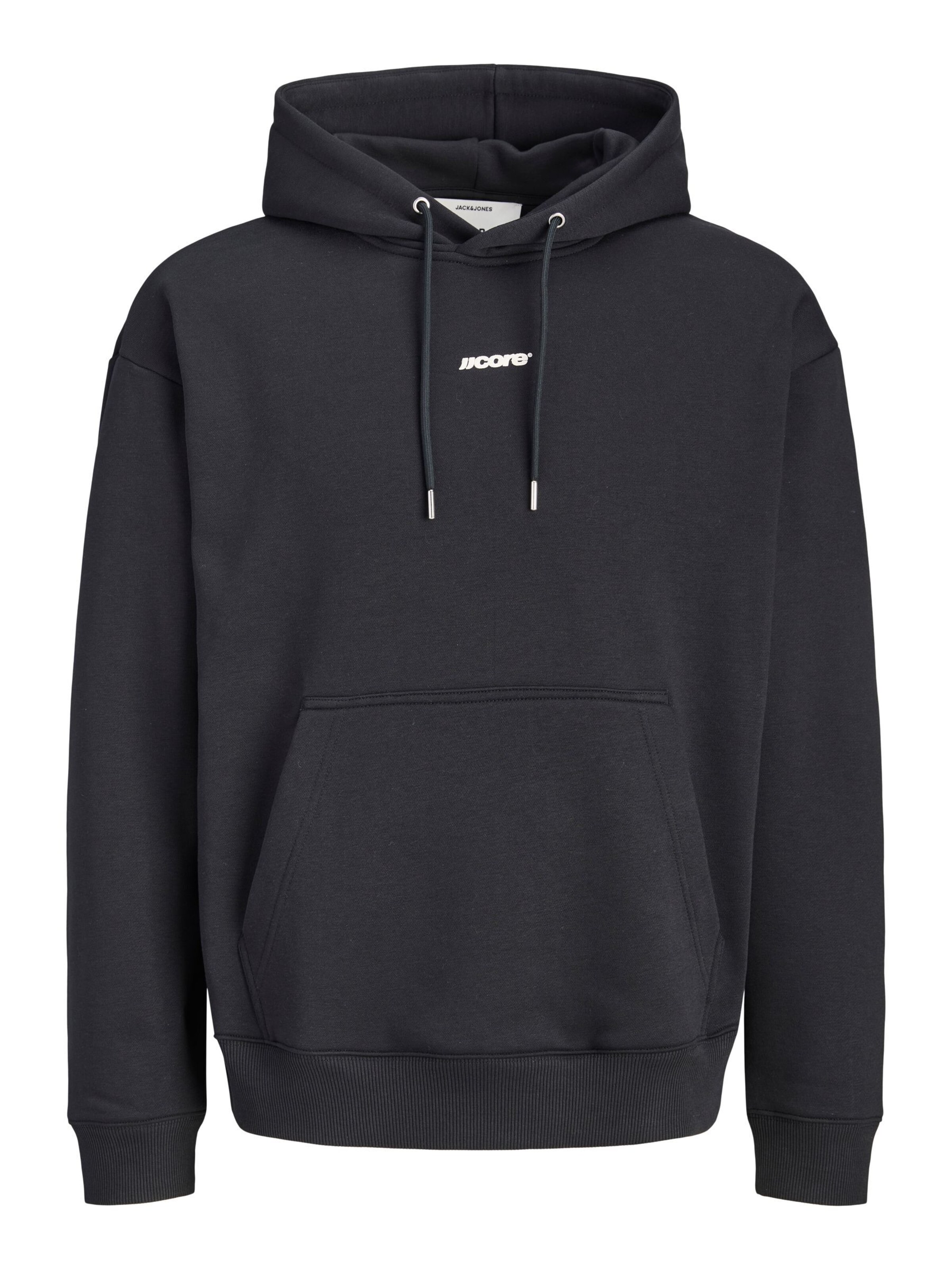 JACK & JONES Sweatshirt in L in hellgrau / schwarz / weiß, Produktansicht