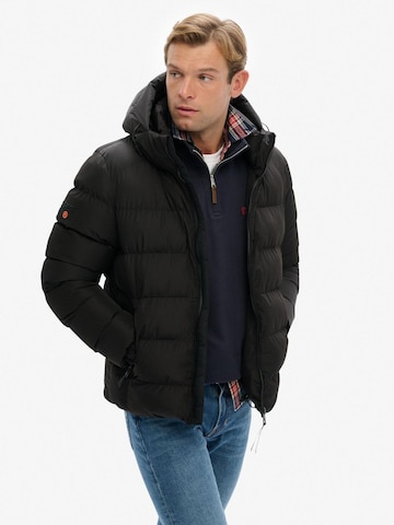 Superdry Winterjas in Zwart