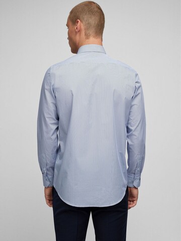 HECHTER PARIS Regular fit Button Up Shirt in Blue