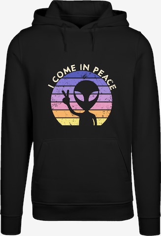 F4NT4STIC Sweatshirt 'Alien Peace Sunset' in Schwarz: Vorderseite