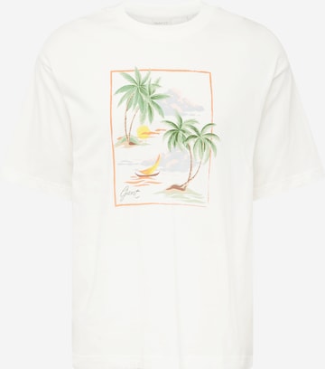 GANT - Camiseta en blanco: frente