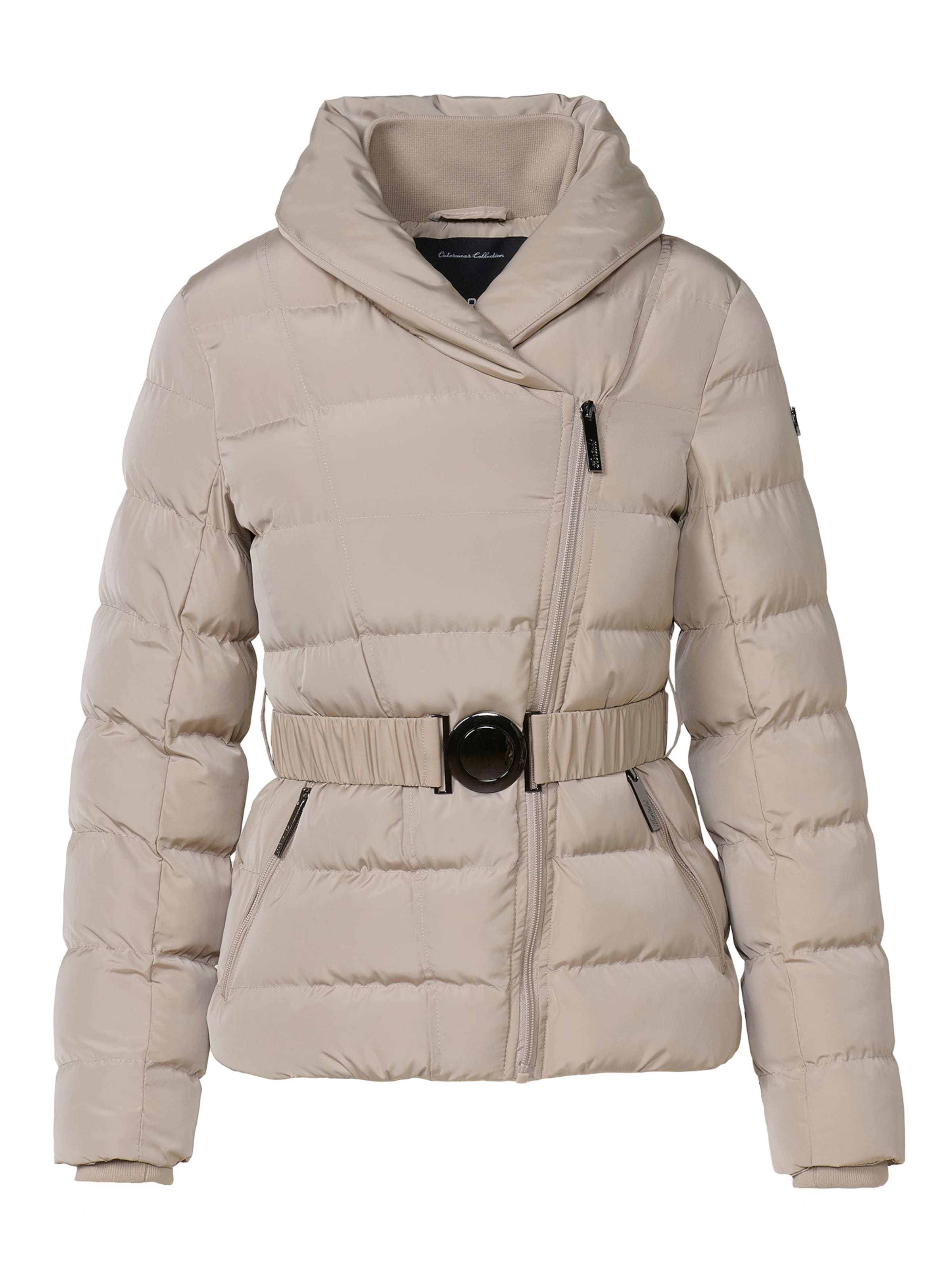 KOROSHI Zimná bunda - Béžová: predná strana