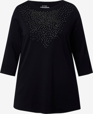 Ulla Popken Shirt in Schwarz: Vorderseite