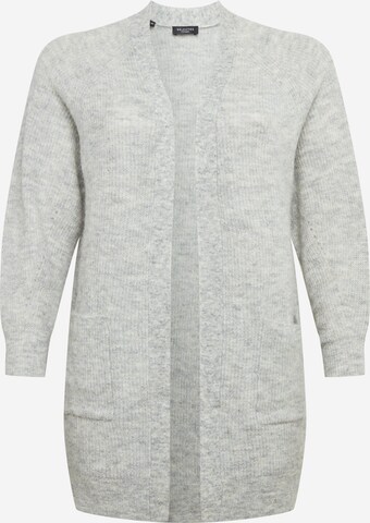 Selected Femme Curve Knit Cardigan in Grey: front