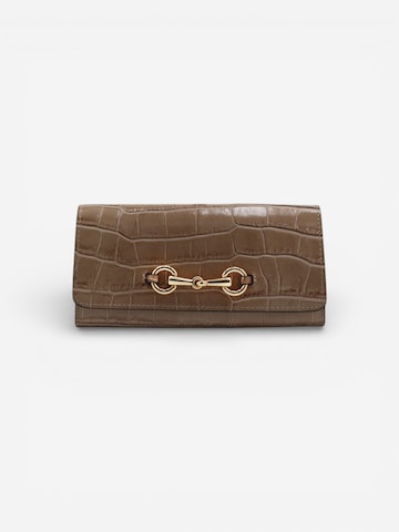 Cheval Firenze Wallet 'GRANT CROC' in Grey: front
