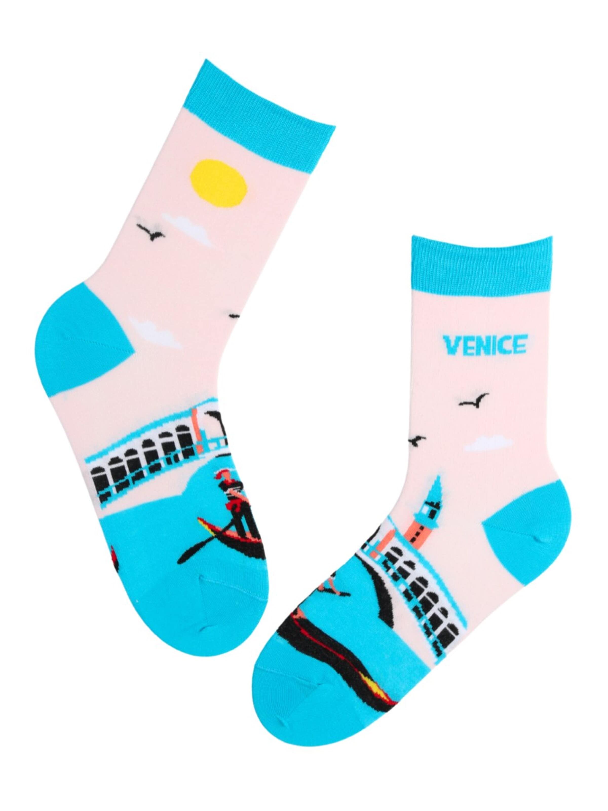 Sokisahtel Sokken 'CITY SOCKS ROME cotton socks' in Roze
