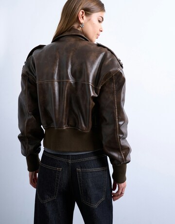 TOPSHOP Between-Season Jacket 'ASTA' in Brown