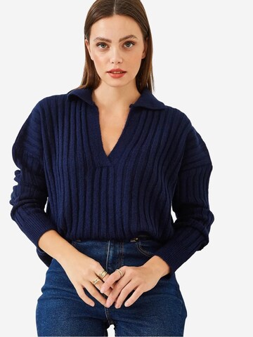 Pull-over 'Pullover' Bianco Lucci en bleu