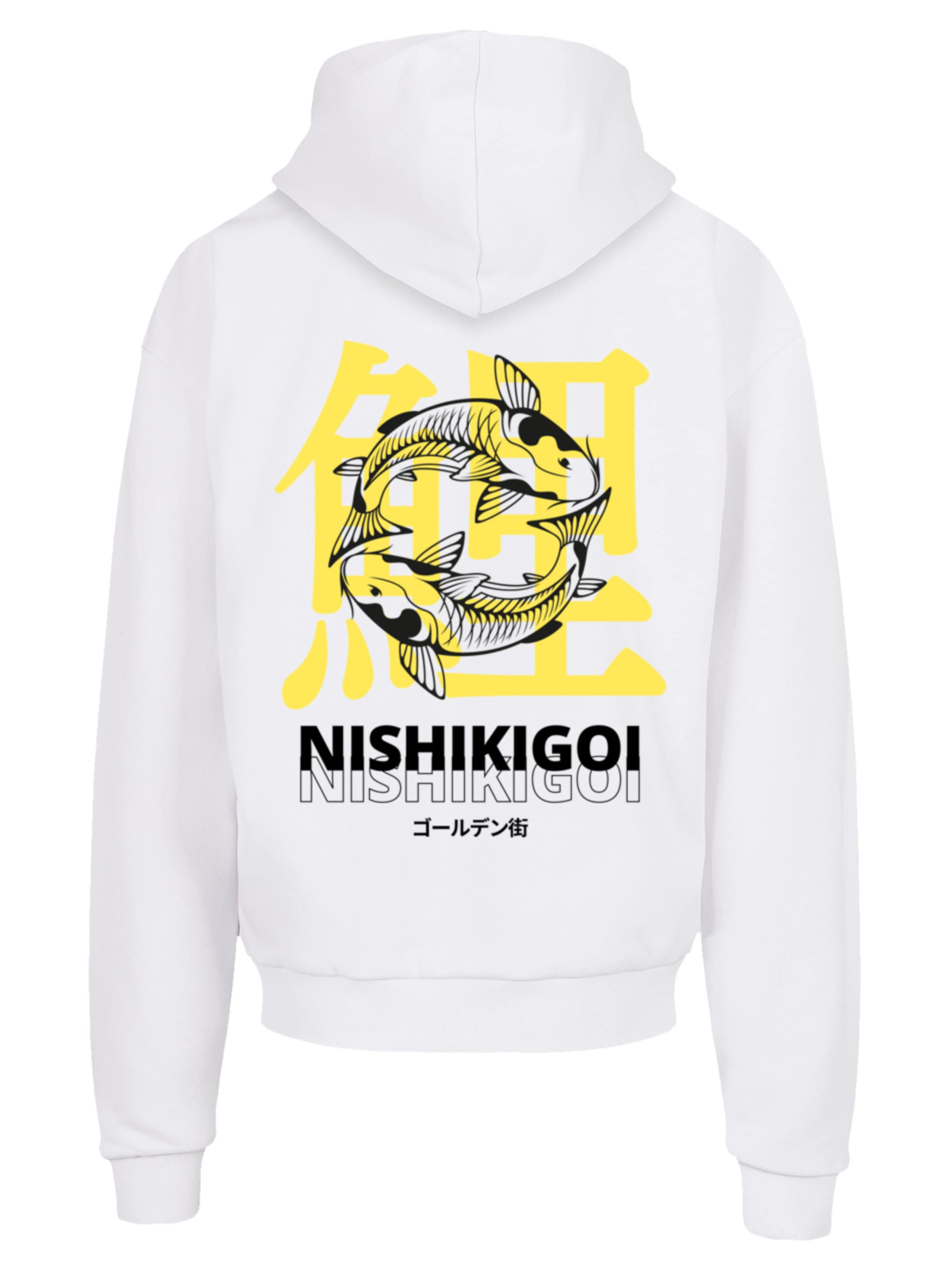 Sweat-shirt 'Koi Golden Gai' F4NT4STIC en blanc