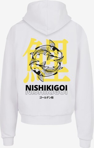 F4NT4STIC Sweatshirt 'Koi Golden Gai' in Weiß