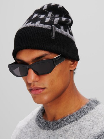 Karl Lagerfeld Beanie in Black: front