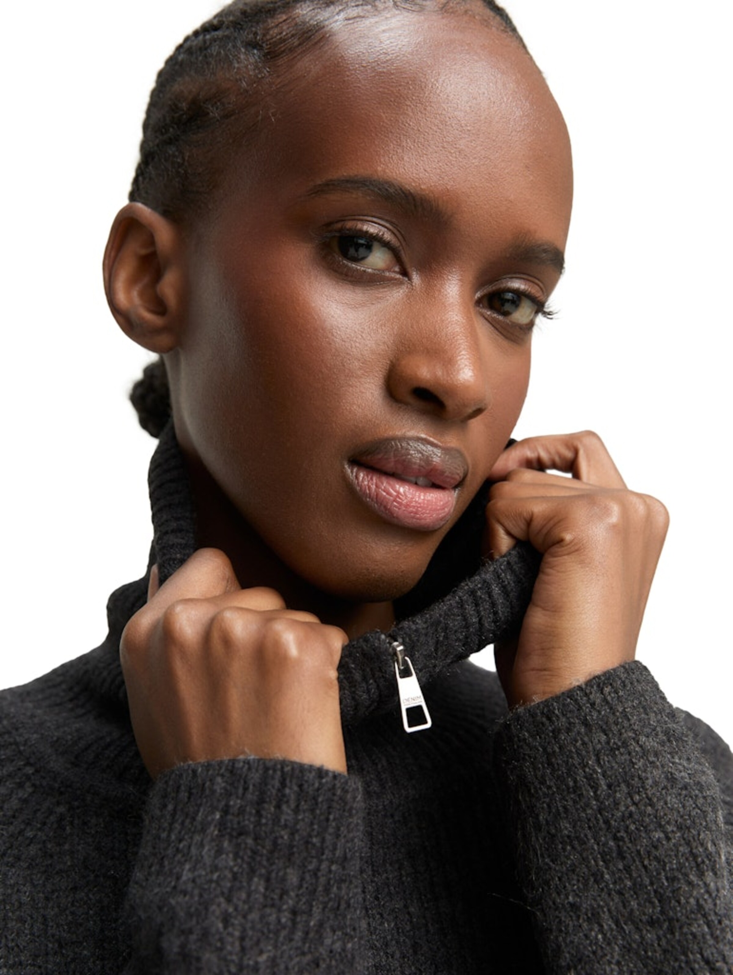 pilka TOM TAILOR DENIM Megzta suknelė