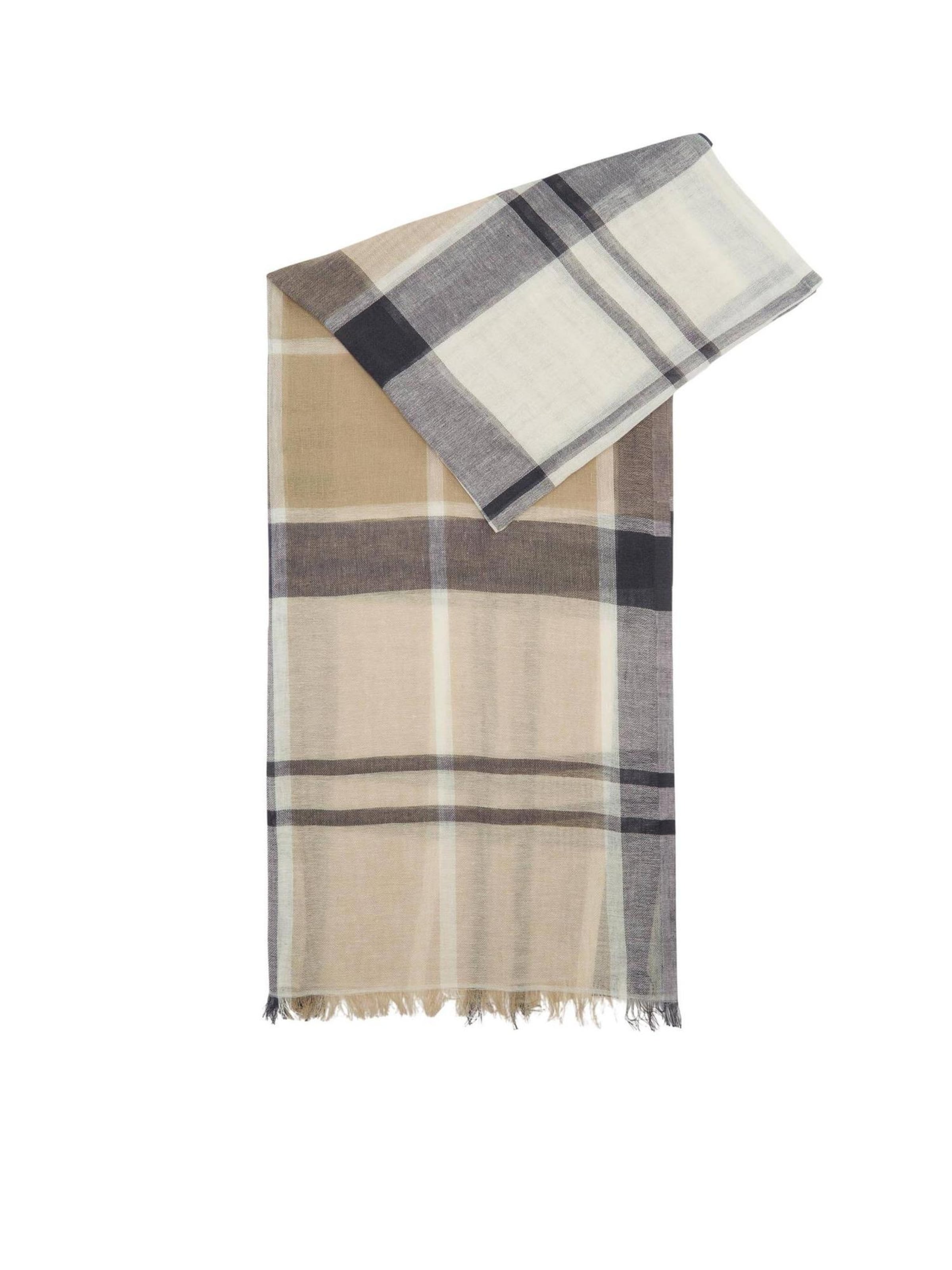 Foulard di Barbour in beige: frontale