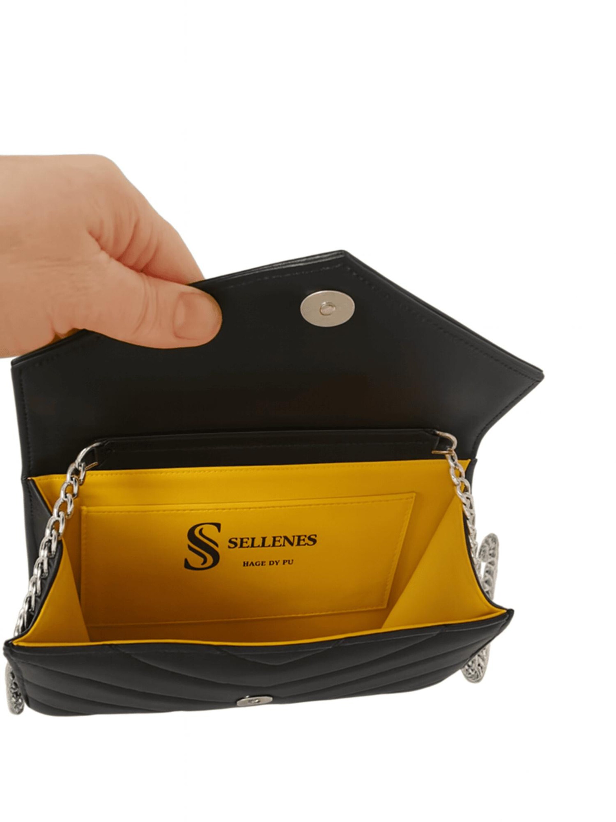 Sellenes Clutch 'Val' in Black