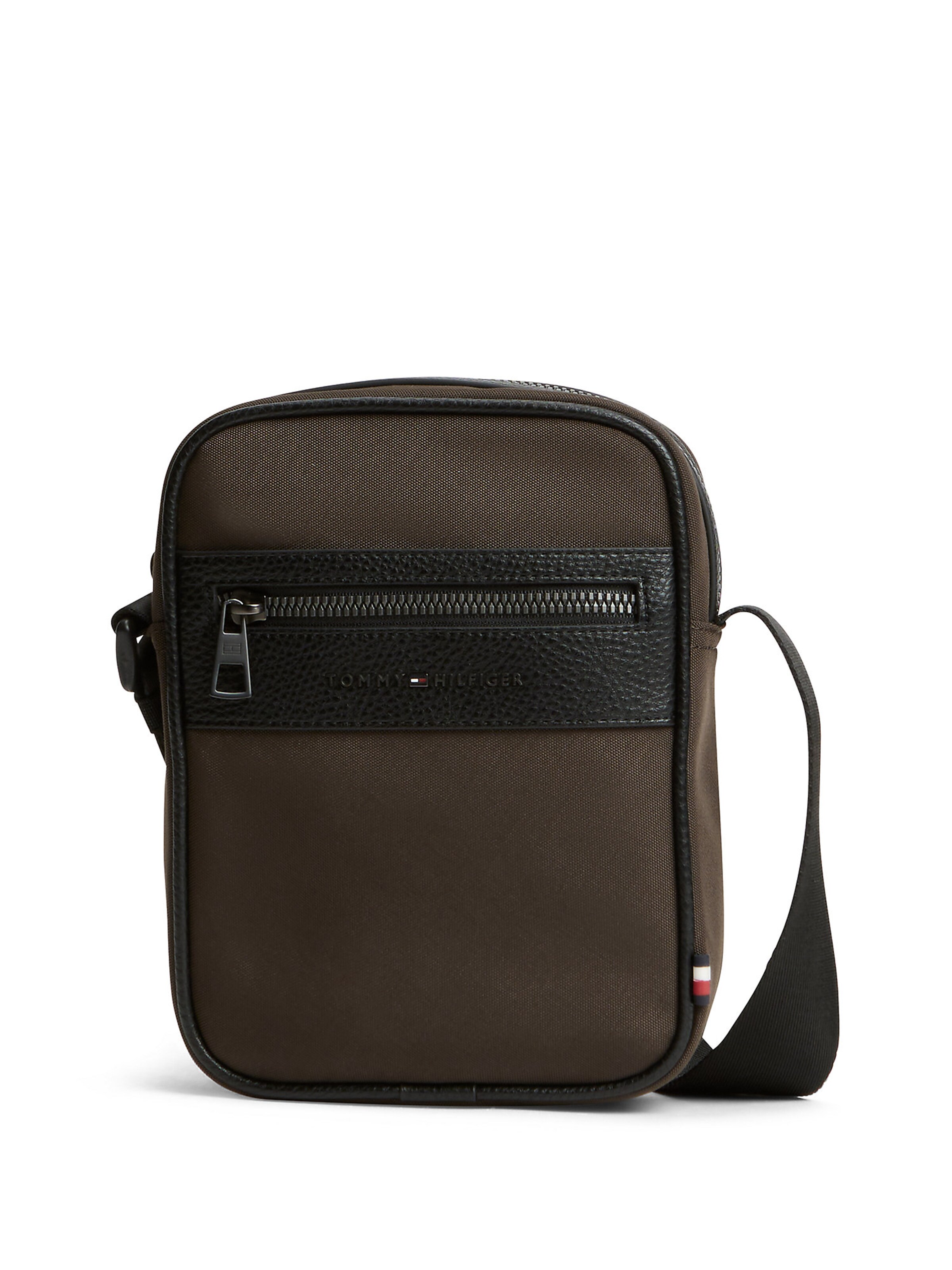 TOMMY HILFIGER Crossbody bag in Brown: front