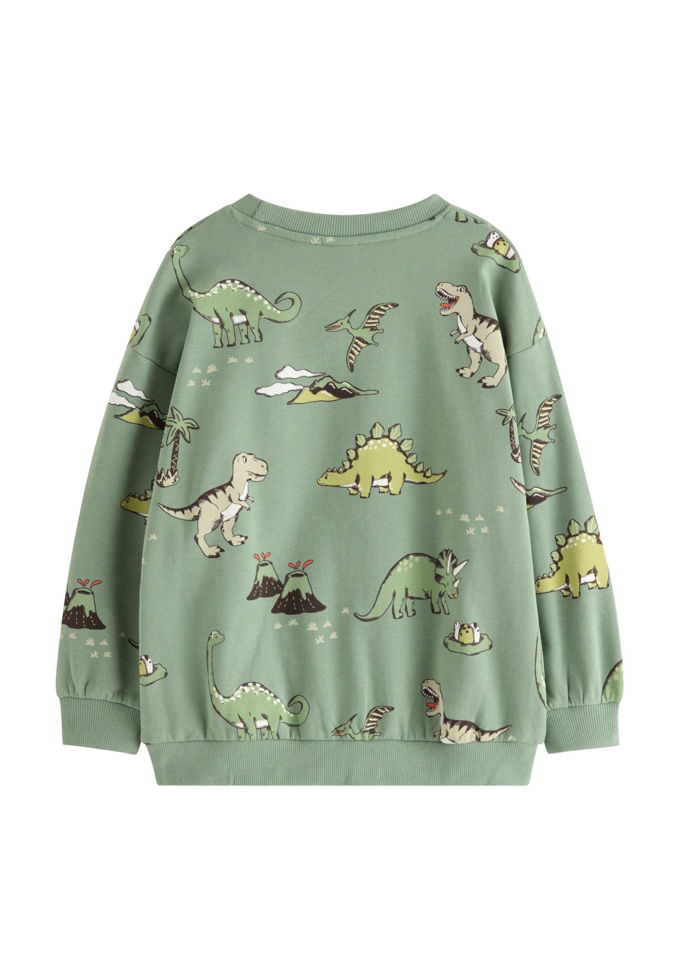 Lindex Sweatshirt 'Dino' i grön