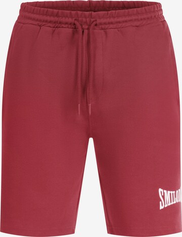 Loosefit Pantalon 'Classic Pro' Smilodox en rouge : devant