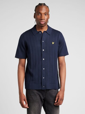 Lyle & Scott Regular fit Πουκάμισο σε μπλε: μπροστά