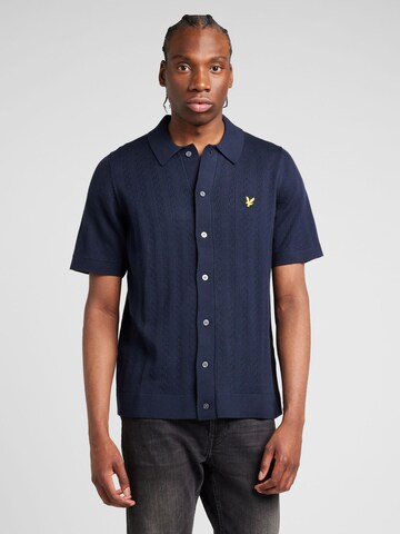 Lyle & Scott Regular fit Overhemd in Blauw: voorkant