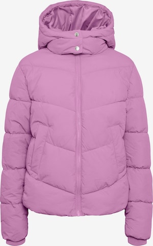 PIECES Zimní bunda 'Jamilla' – fialová: přední strana