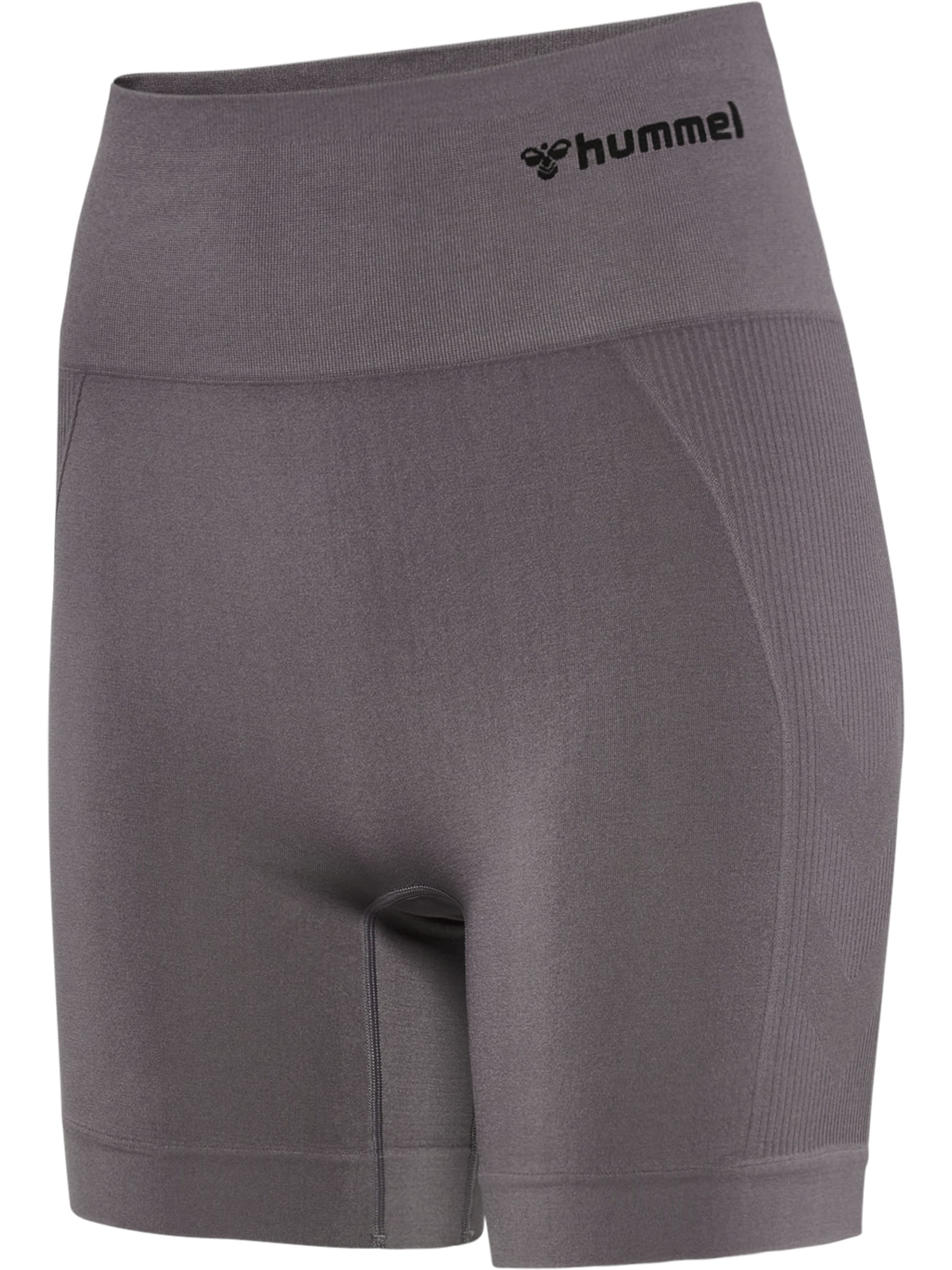 Hummel Skinny Sportshorts in Grau